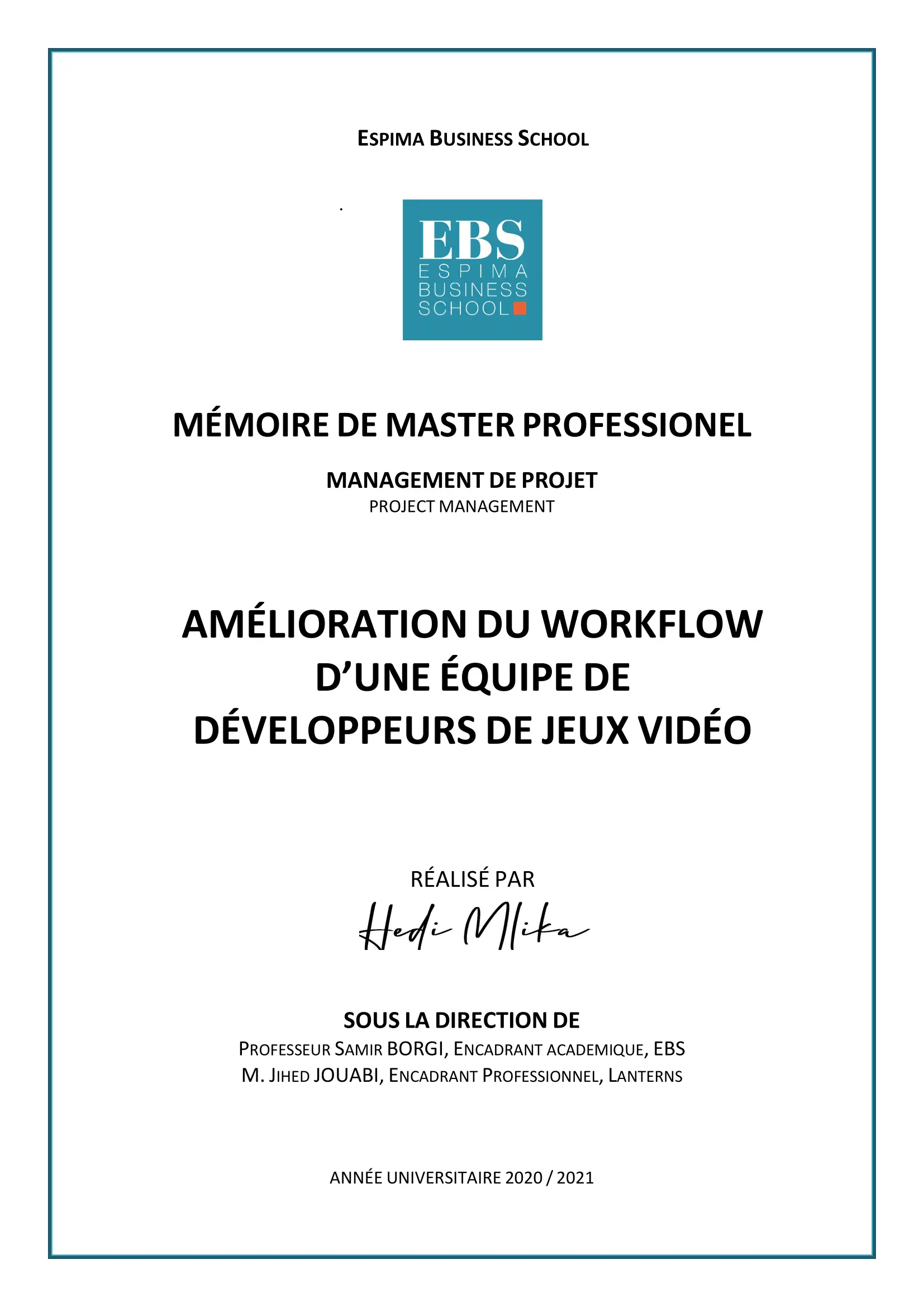 Master Thesis